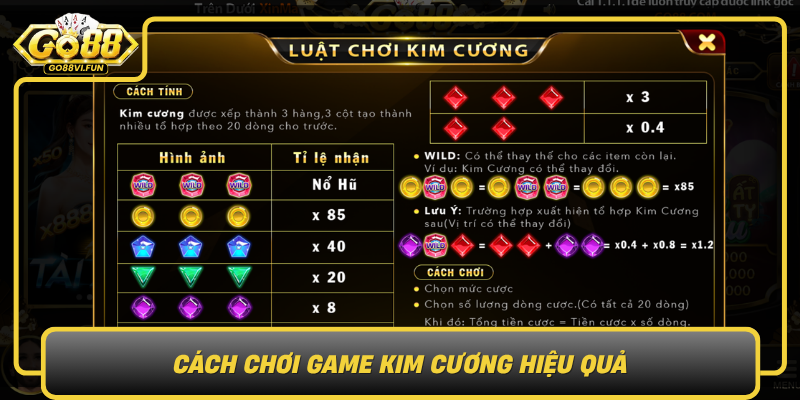 Cach Choi Game Kim Cuong Hieu Qua