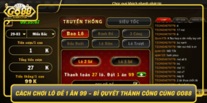 Cach Choi Lo De 1 An 99 Bi Quyet Thanh Cong Cung Go880