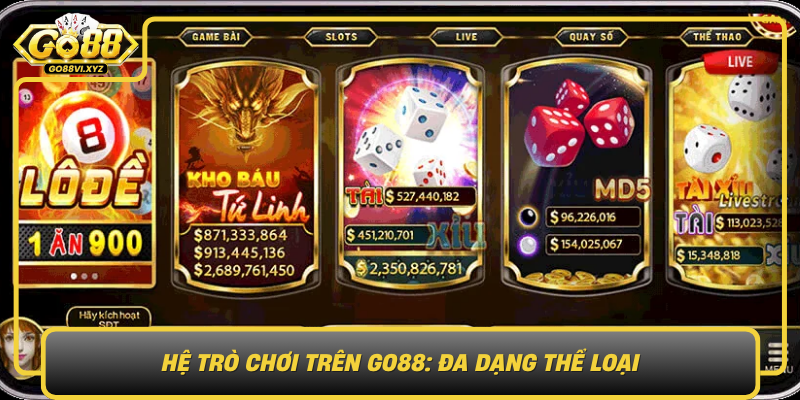 He Tro Choi Tren Go88 Da Dang The Loai