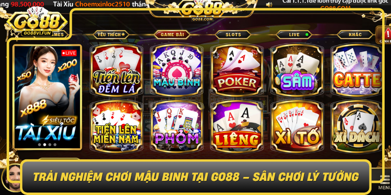 Trai Nghiem Choi Mau Binh Tai Go88 San Choi Ly Tuong0