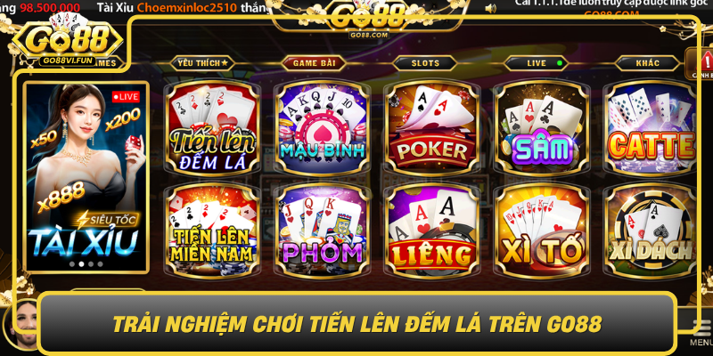 Trai Nghiem Choi Tien Len Dem La Tren Go880