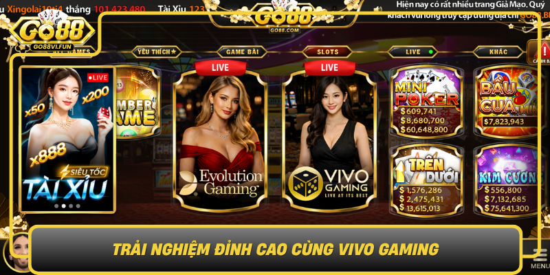 Trai Nghiem Dinh Cao Cung Vivo Gaming San Choi Cho Moi Dam Me0