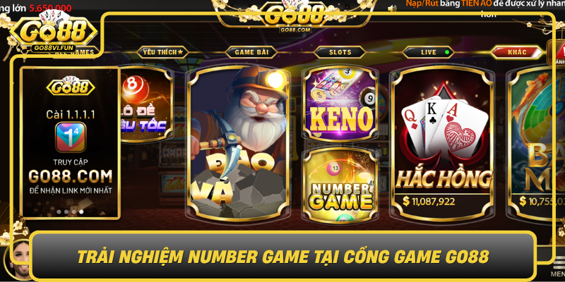 Trai Nghiem Number Game Tai Cong Game Go880